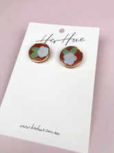 Load image into Gallery viewer, Florence Studs - Rust Red
